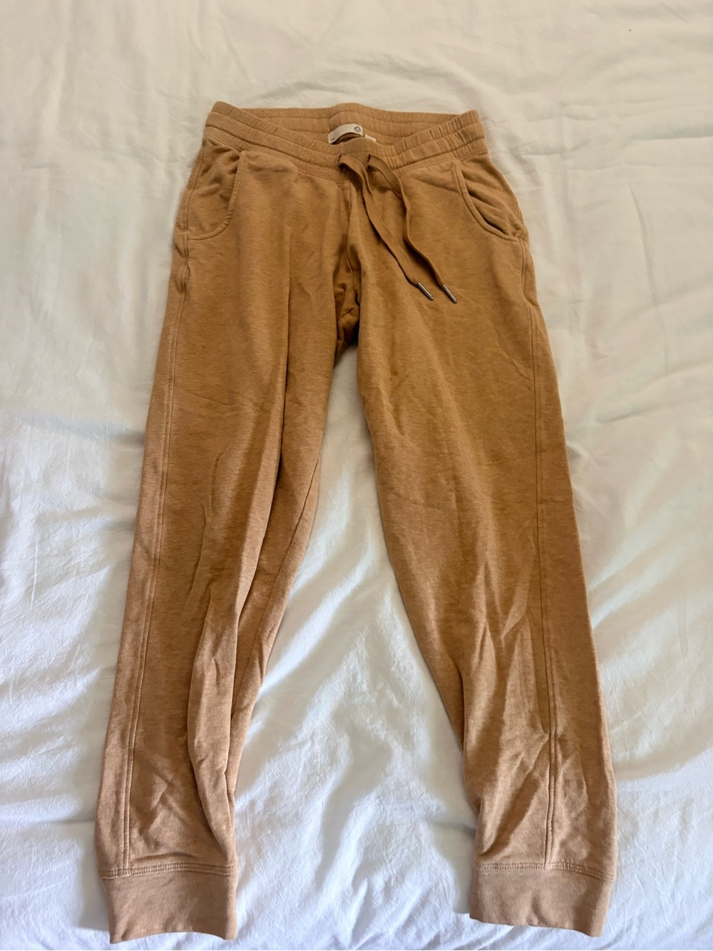 Casual Women's Tan Jogger Pants - Comfortable Track Joggers